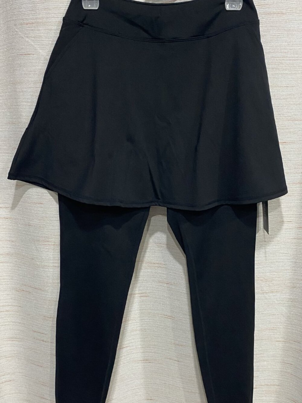 Lou Keith Skort Leggings With Pockets Black Small Womens (276)